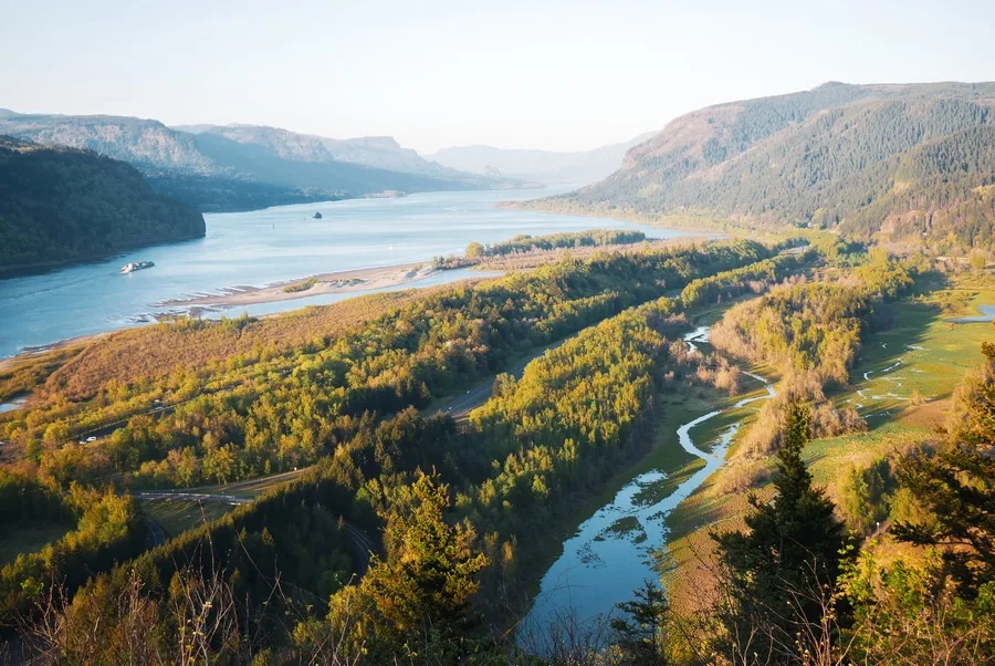 Columbia river gorge from the Vista House