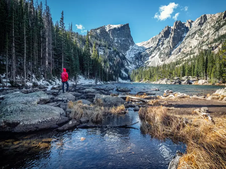 A beautiful view at Rocky Mountain National Park.